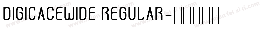 DIGICACEWIDE REGULAR字体转换